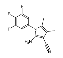 2-amino-4,5-dimethyl-1-(3,4,5-trifluorophenyl)pyrrole-3-carbonitrile Structure