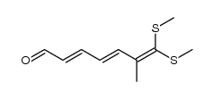 7,7-bis(methylthio)-6-methyl-2,4,6-heptatrienal Structure