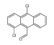 1,10-dichloroanthracene-9-carbaldehyde结构式