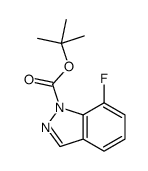 1-Boc-7-氟-1H-吲唑结构式