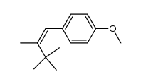 (Z)-p-Anisyl-2,3,3-trimethyl-1-butene结构式