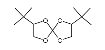 2,7-Di-tert-butyl-1,4,6,9-tetraoxaspiro[4.4]nonane结构式