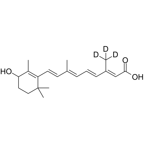 4-Hydroxyretinoic acid-d3结构式