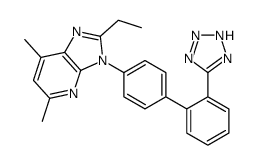 2-ethyl-5,7-dimethyl-3-[4-[2-(2H-tetrazol-5-yl)phenyl]phenyl]imidazo[4,5-b]pyridine Structure