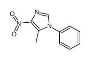 5-methyl-4-nitro-1-phenylimidazole结构式