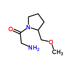 2-Amino-1-[2-(methoxymethyl)-1-pyrrolidinyl]ethanone Structure