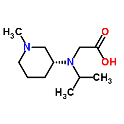 N-Isopropyl-N-[(3R)-1-methyl-3-piperidinyl]glycine Structure