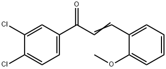 (2E)-1-(3,4-dichlorophenyl)-3-(2-methoxyphenyl)prop-2-en-1-one structure