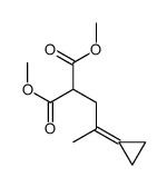 dimethyl 2-(2-cyclopropylidenepropyl)propanedioate结构式