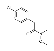 2-(6-chloropyridin-3-yl)-N-methoxy-N-methylacetamide结构式