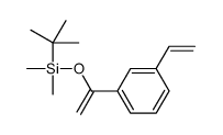 tert-butyl-[1-(3-ethenylphenyl)ethenoxy]-dimethylsilane Structure