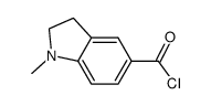 1-methylindoline-5-carbonyl chloride Structure