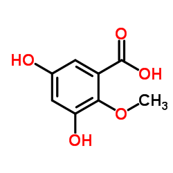 3,5-Dihydroxy-2-methoxybenzoic acid Structure