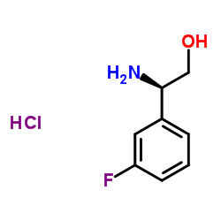 (R)-2-amino-2-(3-fluorophenyl)ethanol hydrochloride structure