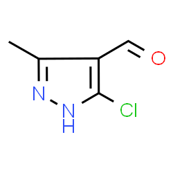 3-Chloro-5-methyl-1H-pyrazole-4-carbaldehyde structure