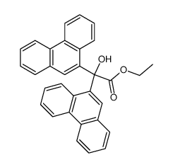 ethyl (bis-phenanthren-9-yl)glycolate结构式