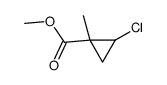 methyl 2-chloro-1-methylcyclopropane-1-carboxylate结构式