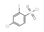 4-chloro-2-fluorobenzenesulfonyl chloride Structure