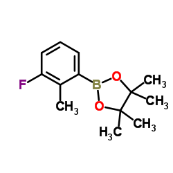2-(3-Fluoro-2-methylphenyl)-4,4,5,5-tetramethyl-1,3,2-dioxaborolane Structure