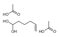 acetic acid,hex-5-ene-1,1-diol Structure
