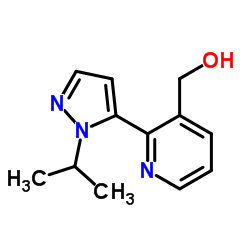 [2-(1-Isopropyl-1H-pyrazol-5-yl)-3-pyridinyl]methanol Structure