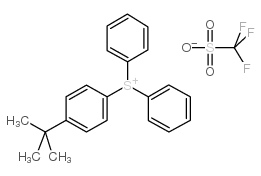 (4-tert-Butylphenyl)diphenylsulfoniumtriflate structure