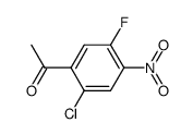 2-chloro-5-fluoro-4-nitroacetophenone Structure