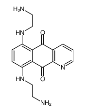 5,8-bis(2-aminoethylamino)-1-azaanthracene-9,10-dione Structure