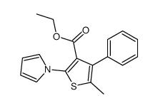 ethyl 2-(1-pyrrolyl)-4-phenyl-5-methylthiophen-3-carboxylate Structure