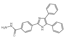 2-(4-(HYDRAZINOCARBONYL)PHENYL)-4,5- DIPHENYLIMIDAZOLE* Structure