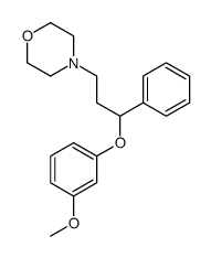4-[3-(3-methoxyphenoxy)-3-phenylpropyl]morpholine结构式