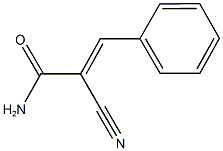 2-[(E)-Benzylidene]-2-cyanoacetamide structure