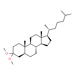 5α-Cholestane-3-one dimethyl acetal Structure
