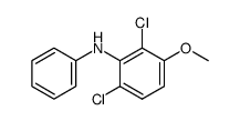 2,6-dichloro-3-methoxy-N-phenylaniline结构式
