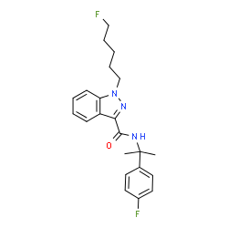 4-fluoro-CUMYL-5-fluoro-PINACA结构式