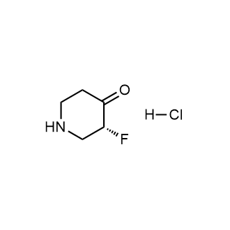 (3R)-3-Fluoropiperidin-4-one hydrochloride Structure