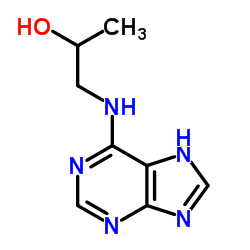 1-(7H-Purin-6-ylamino)-2-propanol结构式