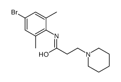 N-(4-bromo-2,6-dimethylphenyl)-3-piperidin-1-ylpropanamide Structure