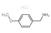Benzenemethanamine,4-methoxy-, hydrochloride (1:1) structure
