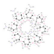 Octakis(6-amino-6-deoxy)-γ-cyclodextrin Structure