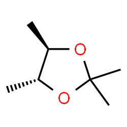 1,3-DIOXOLANE,2,2,4,5-TETRAME Structure