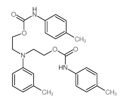 2-[(3-methylphenyl)-[2-[(4-methylphenyl)carbamoyloxy]ethyl]amino]ethyl N-(4-methylphenyl)carbamate结构式