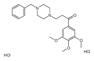 3-(4-benzylpiperazin-1-yl)-1-(3,4,5-trimethoxyphenyl)propan-1-one,dihydrochloride结构式