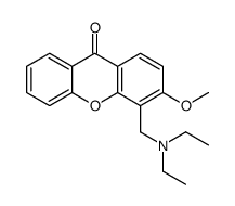 4-(Diethylamino)methyl-3-methoxy-9H-xanthen-9-one structure