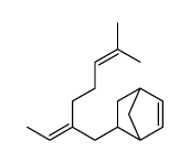 5-(2-ethylidene-6-methylhept-5-enyl)bicyclo[2.2.1]hept-2-ene结构式