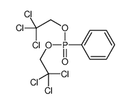 bis(2,2,2-trichloroethoxy)phosphorylbenzene结构式