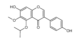 7-hydroxy-3-(4-hydroxyphenyl)-5-isopropoxy-6-methoxy-4H-chromen-4-one结构式