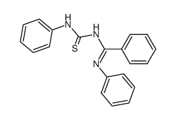 N-(N-Phenyl-benzimidoyl)-N'-phenyl-thioharnstoff结构式