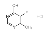 5-FLUORO-6-METHYLPYRIMIDIN-4-OL HYDROCHLORIDE structure