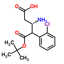 Boc-2-氯-L-β-高苯丙氨酸结构式